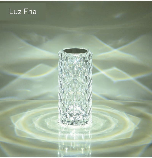 Luminária De Mesa Cristal Multi-Cor